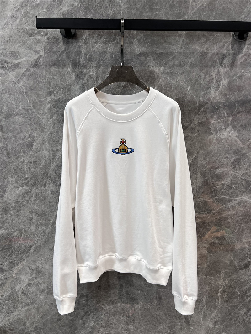 Vivienne Westwood Logo Crew Neck Sweatshirt White