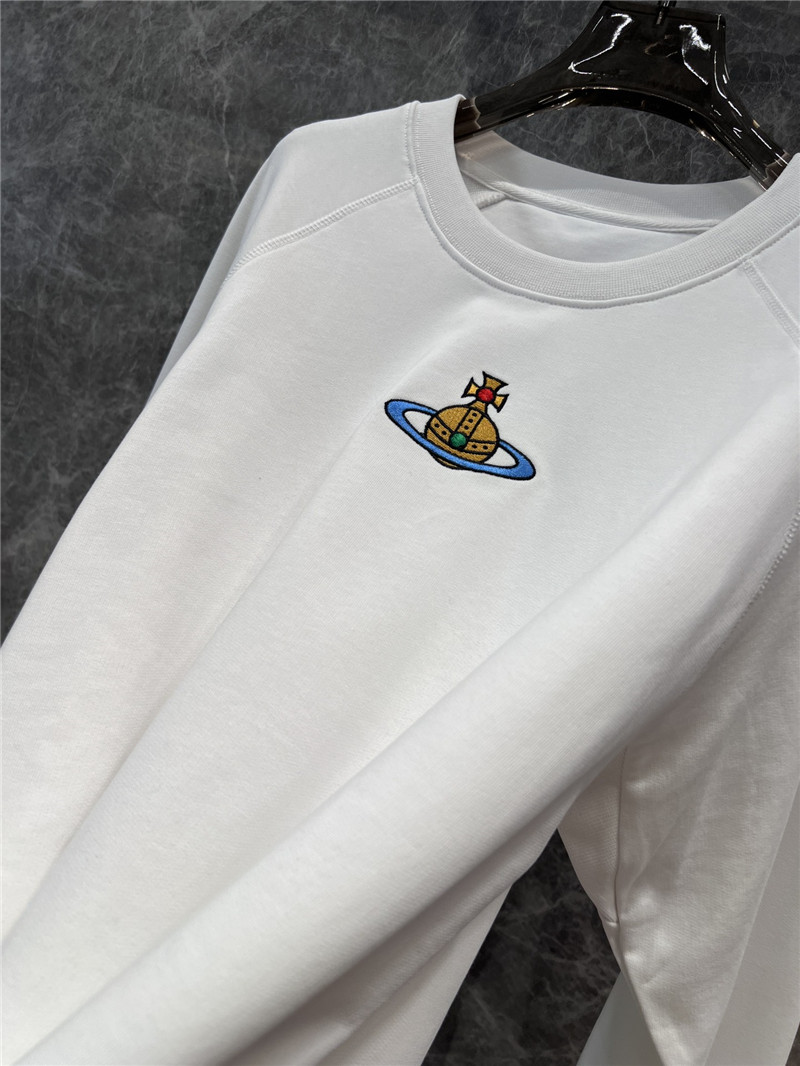 Vivienne Westwood Logo Crew Neck Sweatshirt White