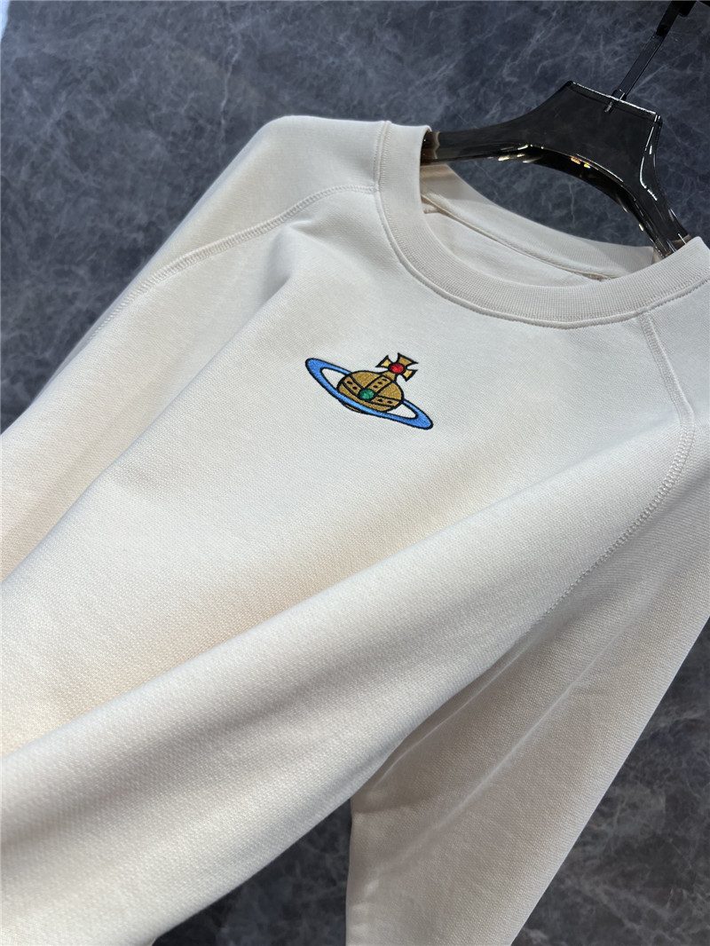 Vivienne Westwood Logo Crew Neck Sweatshirt Off-White
