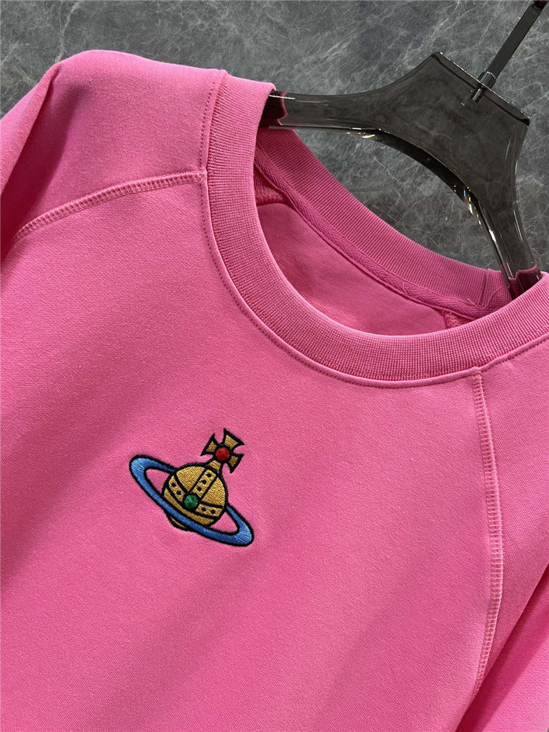 Vivienne Westwood Logo Crew Neck Sweatshirt Pink