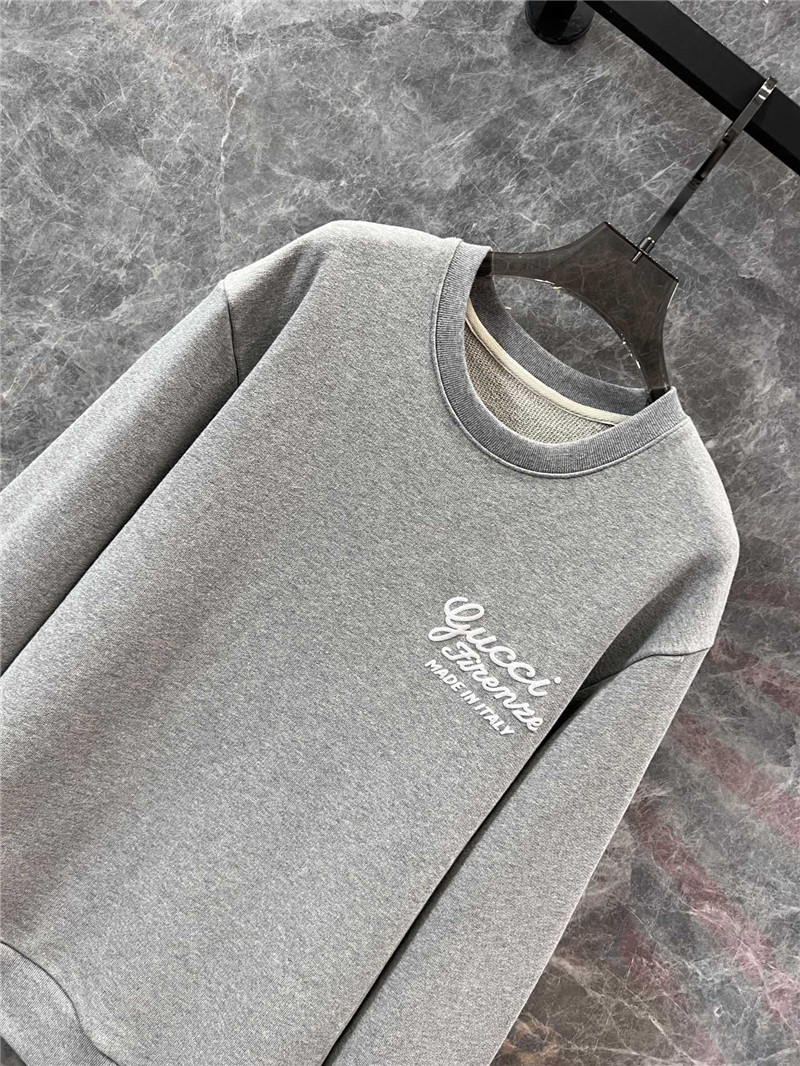 Gvc*1 logo-printed cotton sweatshirt grey