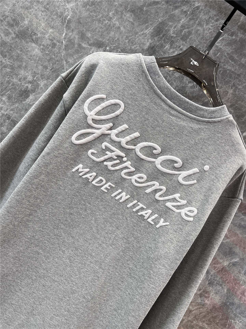 Gvc*1 logo-printed cotton sweatshirt grey