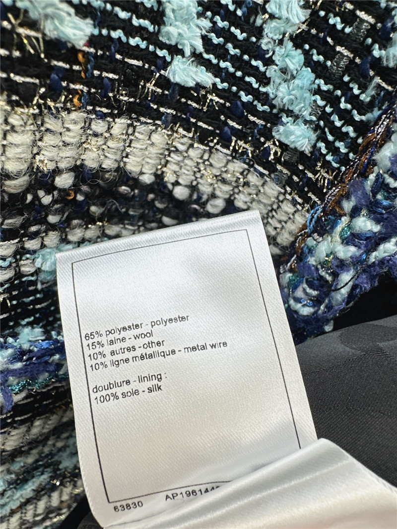 Ch**el woven concealed placket coat replica clothing sites