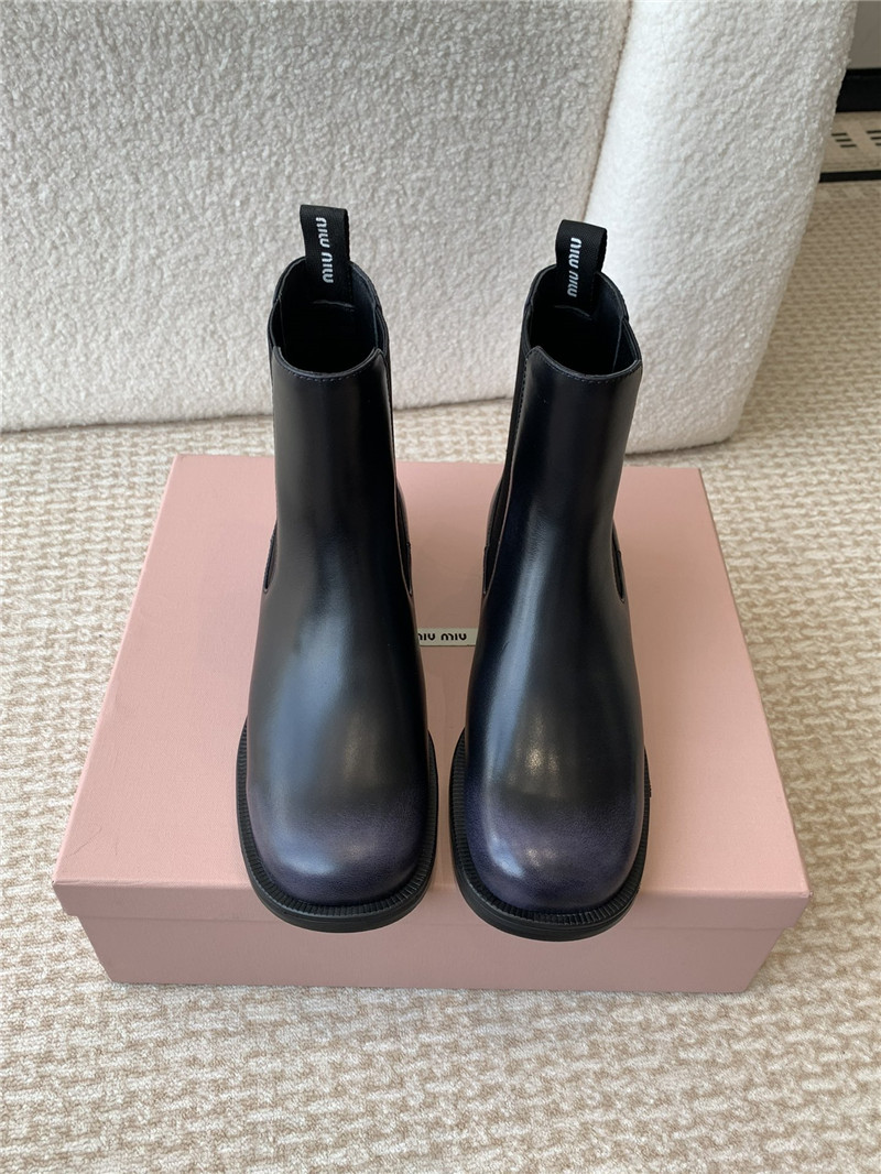 Miu Miu Flat Chelsea Boots