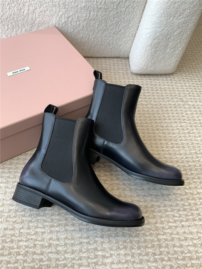 Miu Miu Flat Chelsea Boots