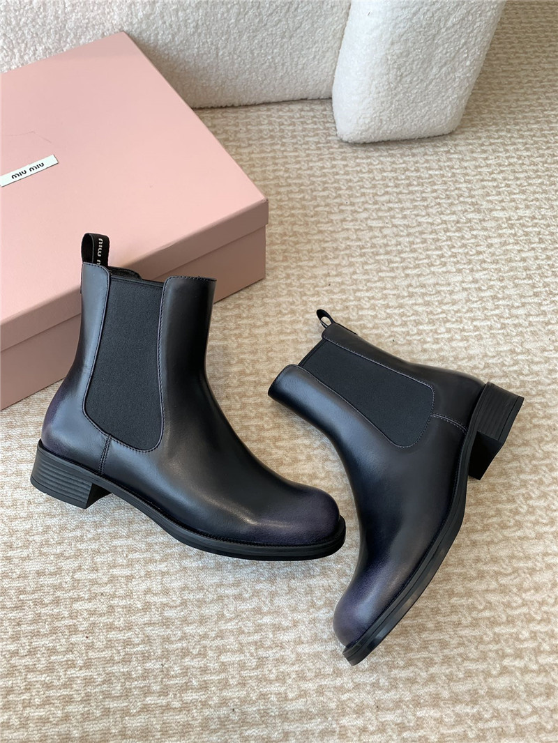 Miu Miu Flat Chelsea Boots