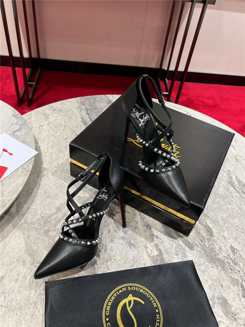 Chr1st1an louboutin tatooshka spikes pump black