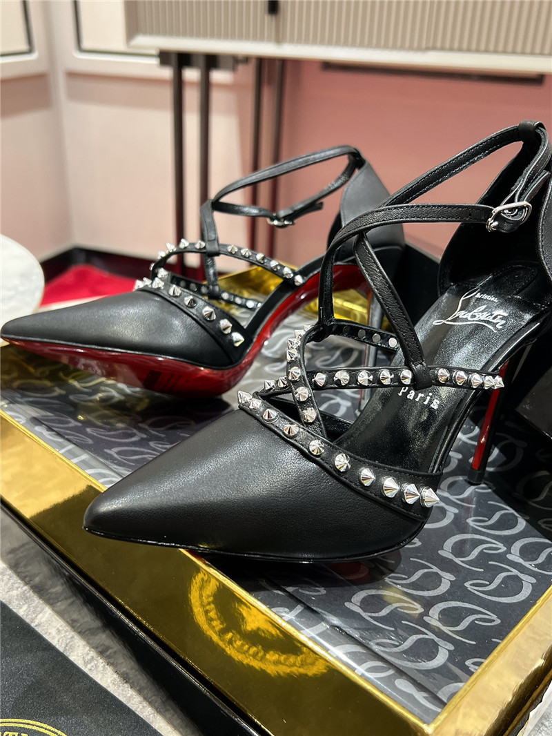 Chr1st1an louboutin tatooshka spikes pump black