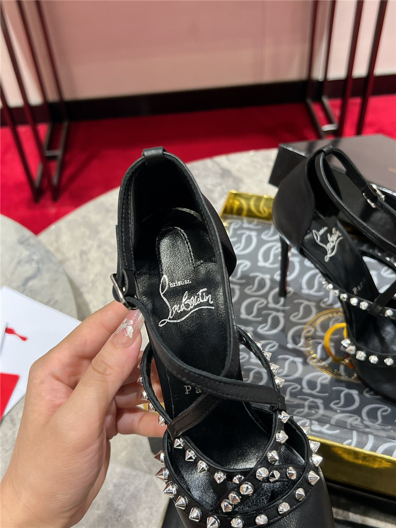 Chr1st1an louboutin tatooshka spikes pump black