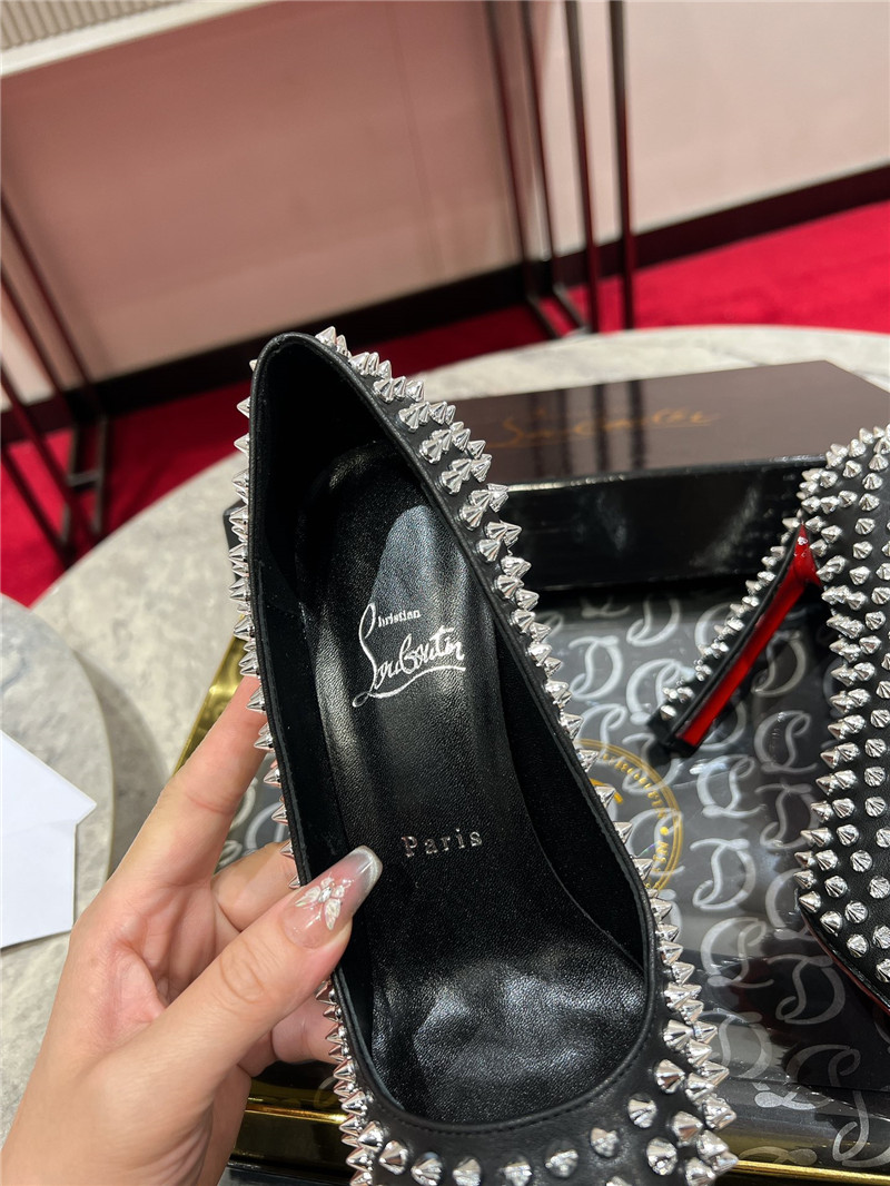 Chr1st1an louboutin spikes 100mm pumps black