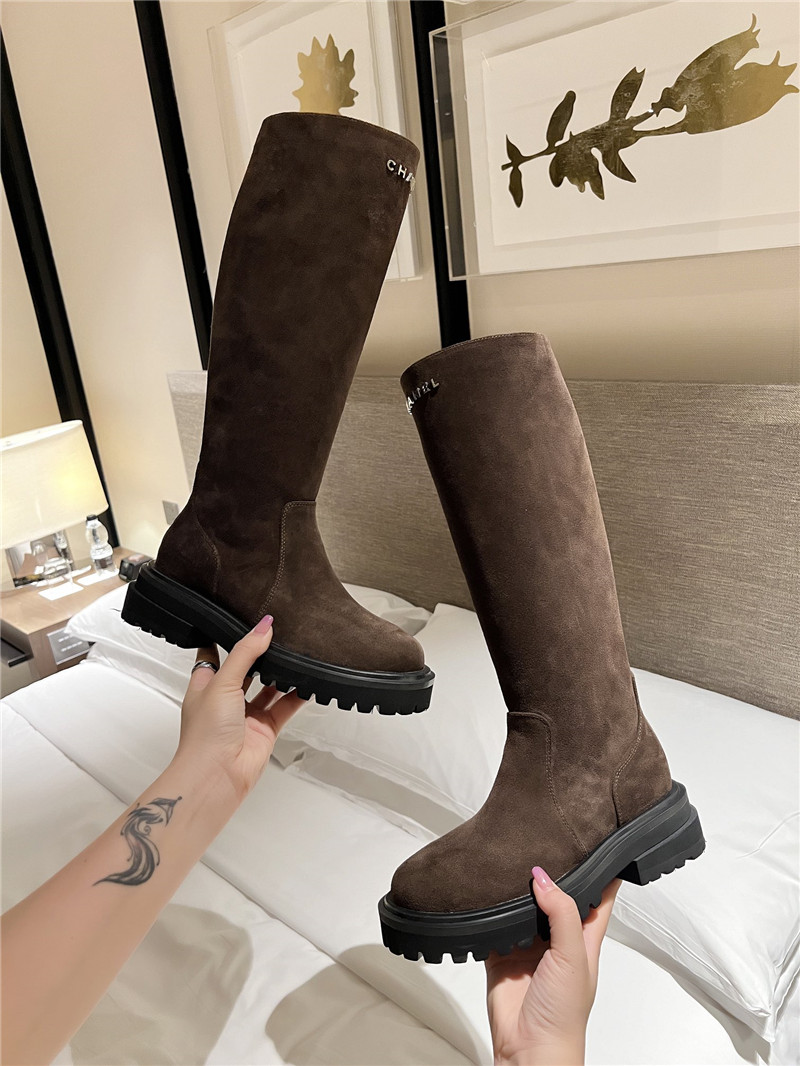 Ch**el women¡¯s suede knee-high boots