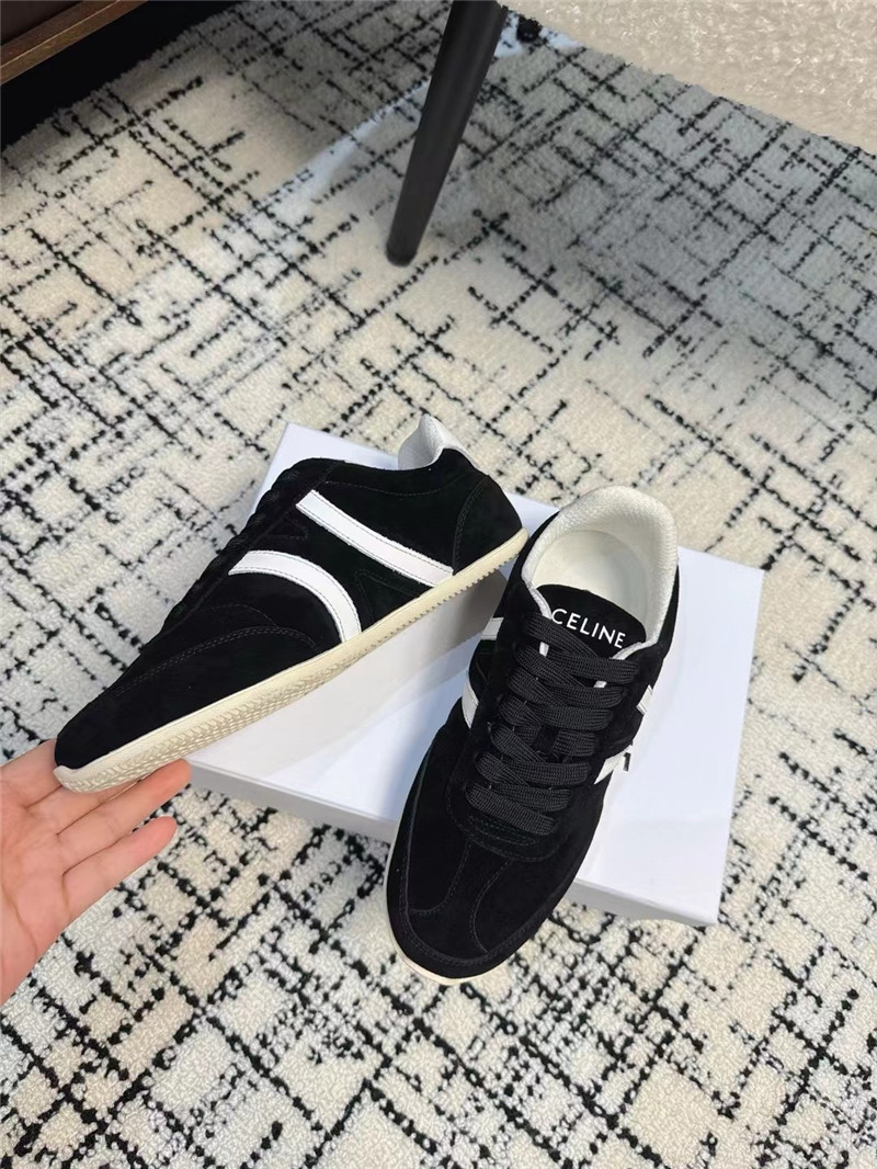 Ce1i*e black suede sneakers