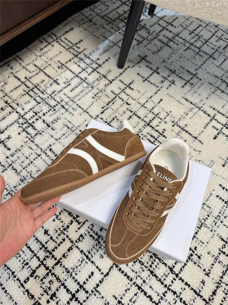 Ce1i*e brown suede sneakers