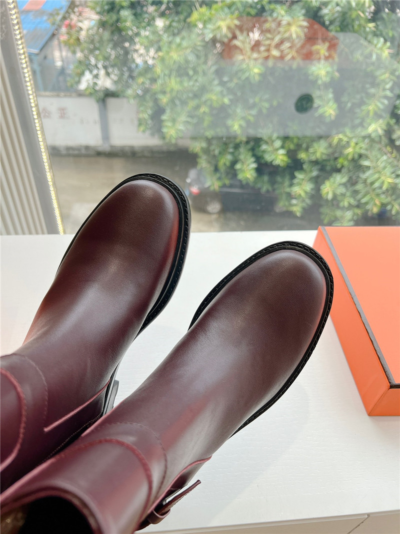 H**me5 burgundy jaimy boots