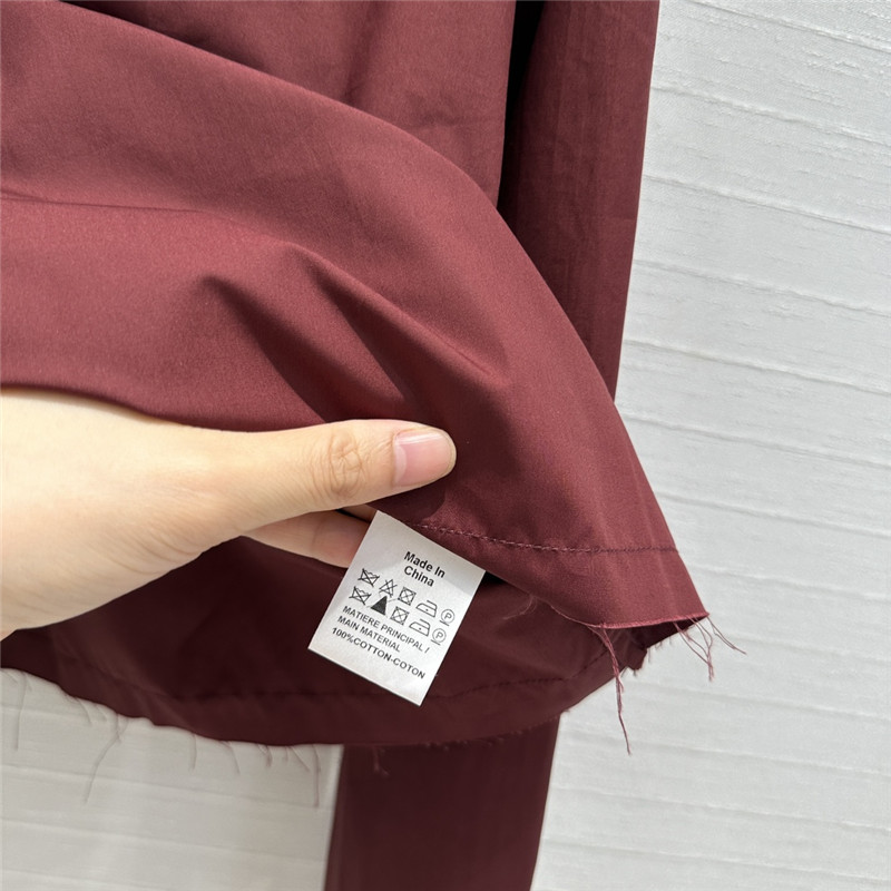 L0ew* embroidered cropped shirt