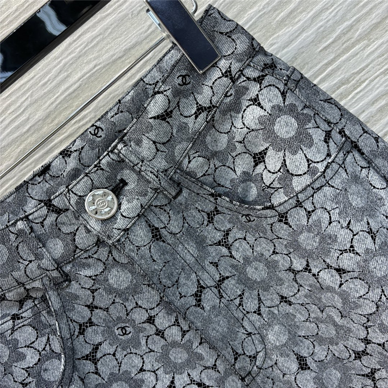 Ch**el l high waist straight pants