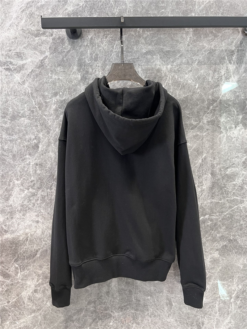 Acne Studios Hooded Zip Sweater Black