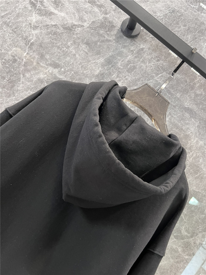 Acne Studios Hooded Zip Sweater Black