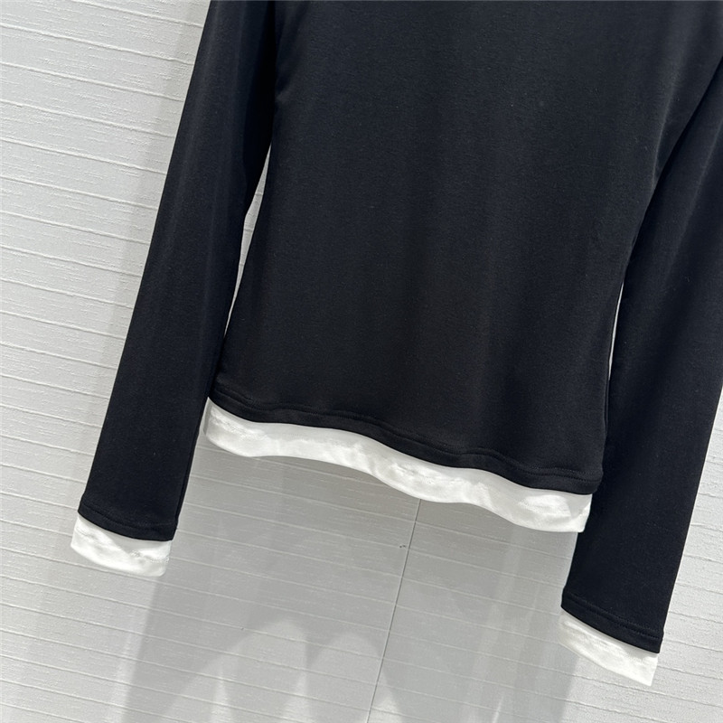 M1um1u basic long-sleeved t-shirt