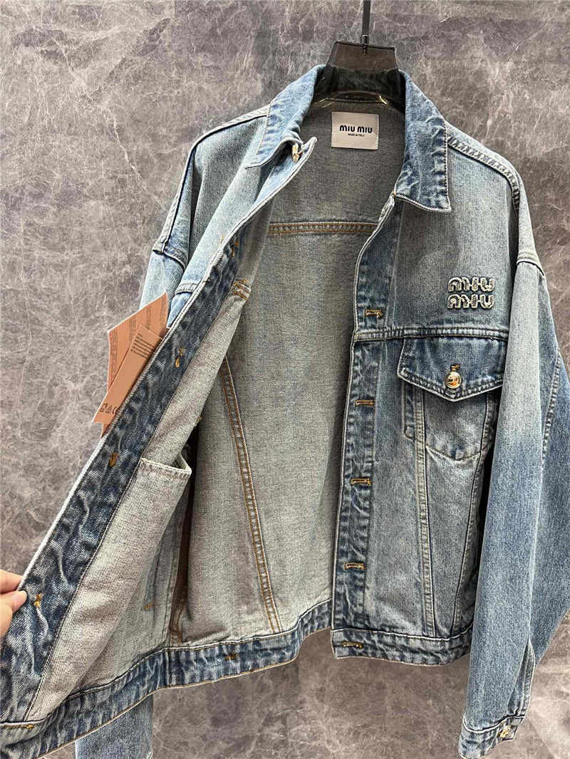 M1um1u denim jacket