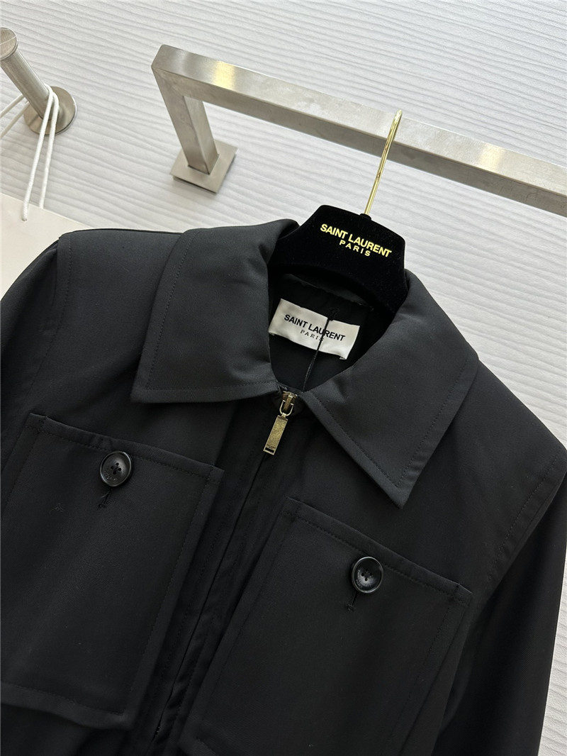 Y51 lapel zipper dress