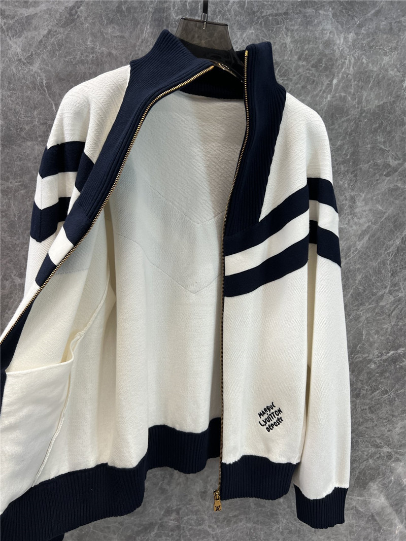 l0vis Vvtt0n lv zipper knit jacket