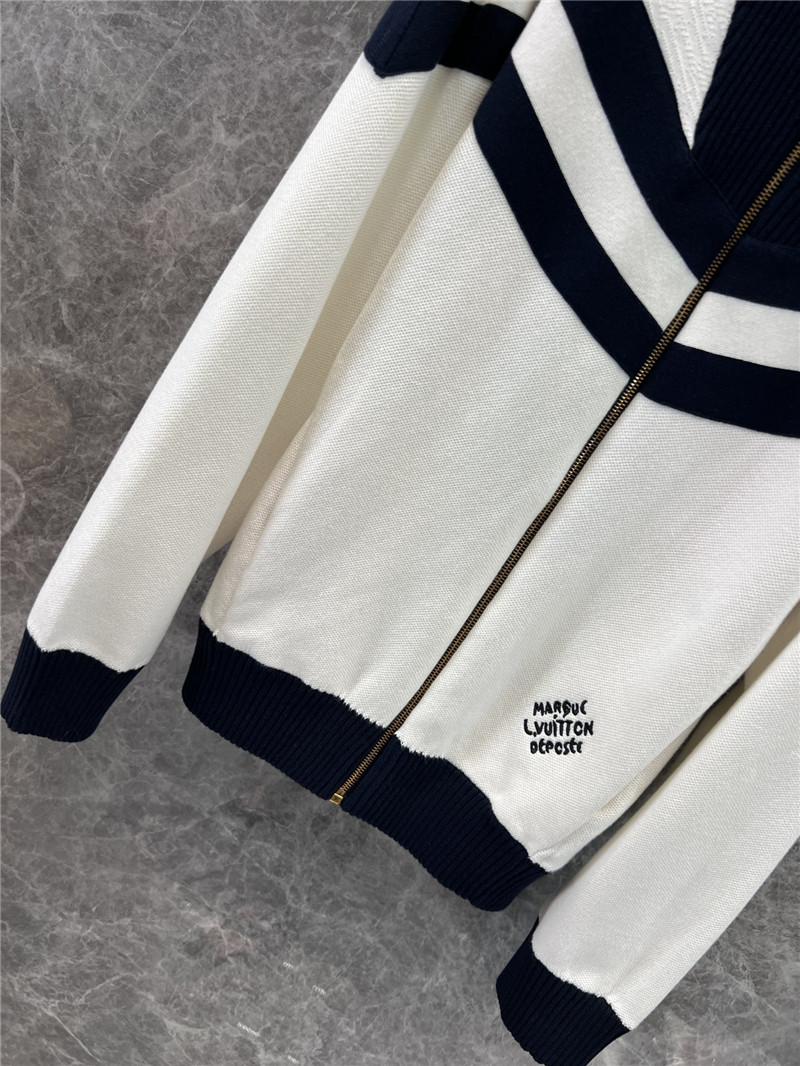 l0vis Vvtt0n lv zipper knit jacket