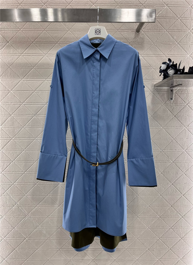 L0ew* belted shirt dress