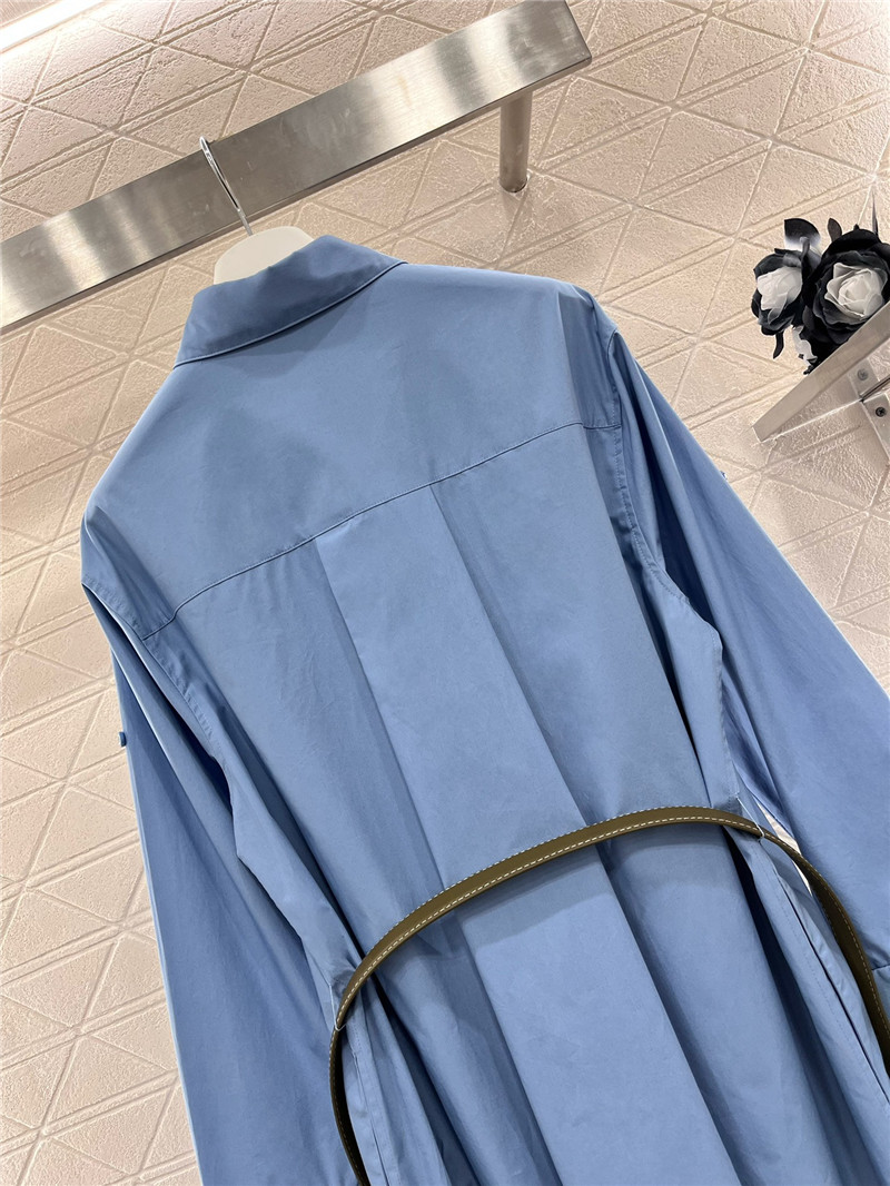 L0ew* belted shirt dress