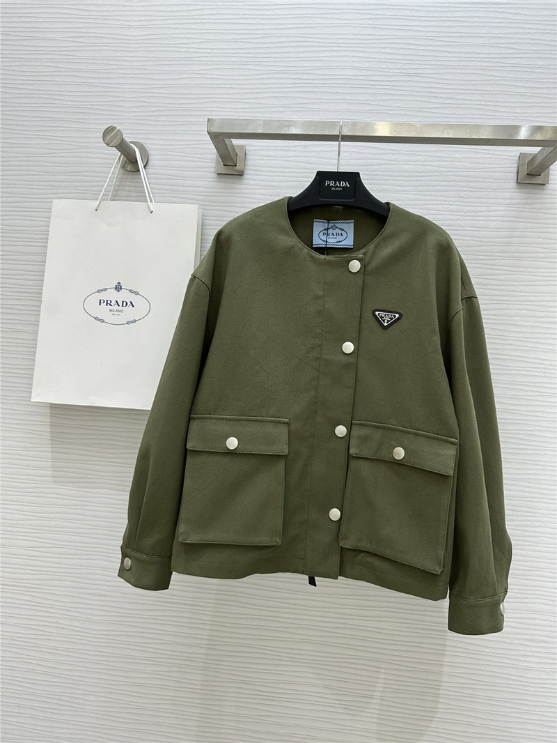 Pra*a crew neck jacket
