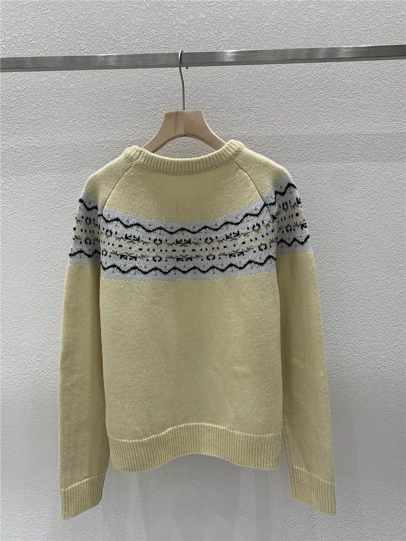 Ce1i*e triomphe fair isle sweater in yellow