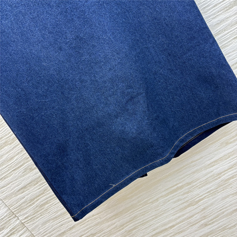 F**di high waist denim maxi skirt