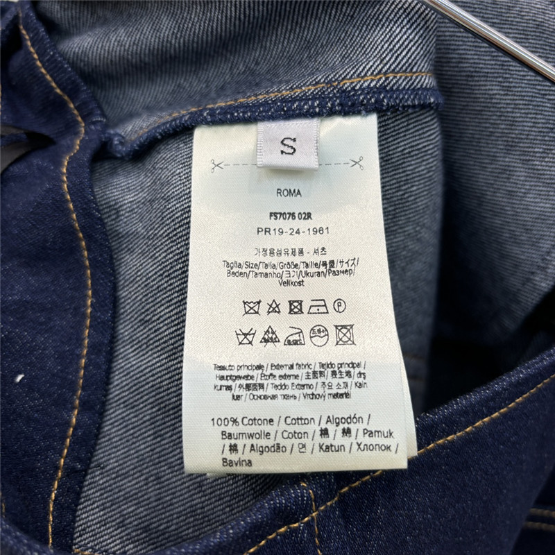 F**di high waist denim maxi skirt