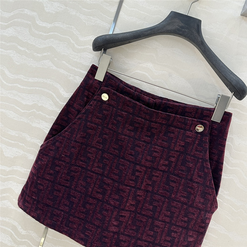F**di monogram skirt