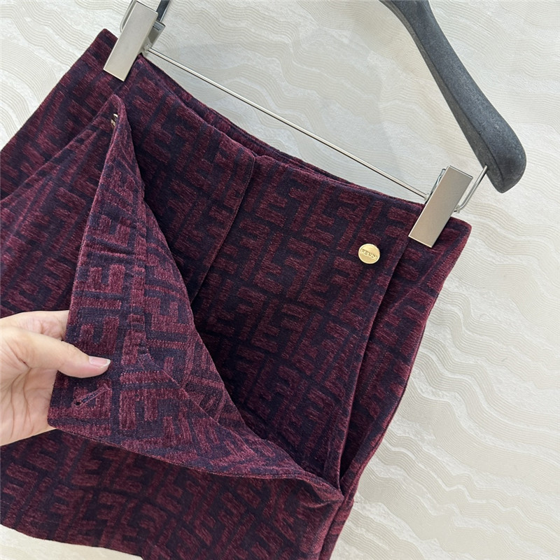 F**di monogram skirt