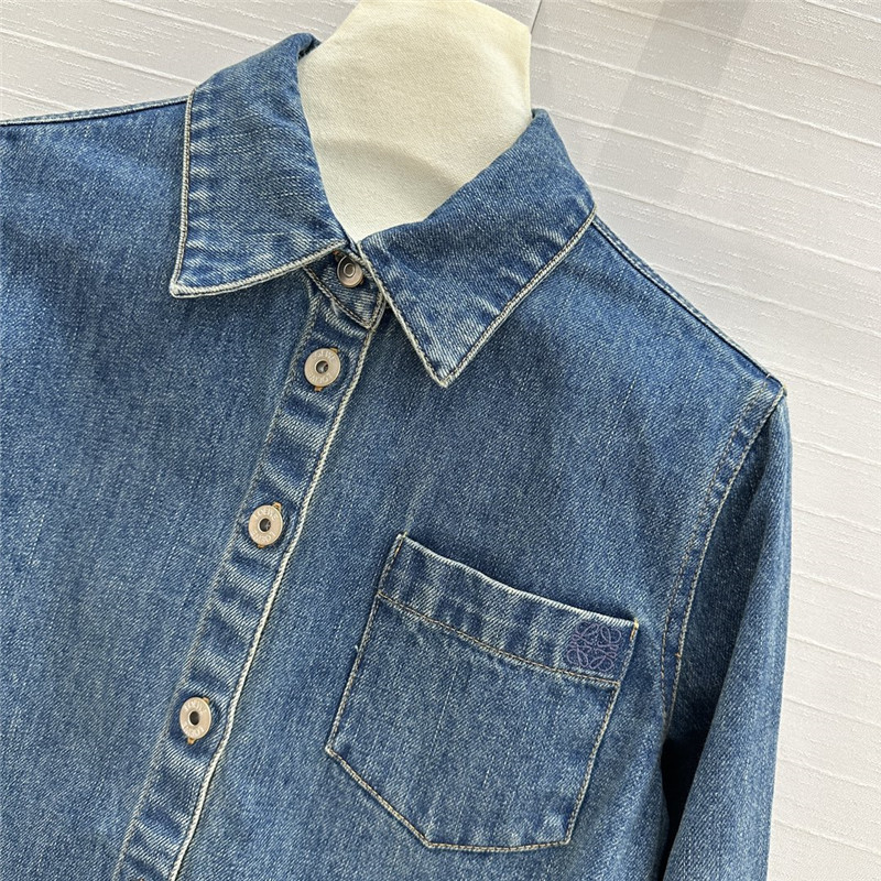 L0ew* denim shirt jacket