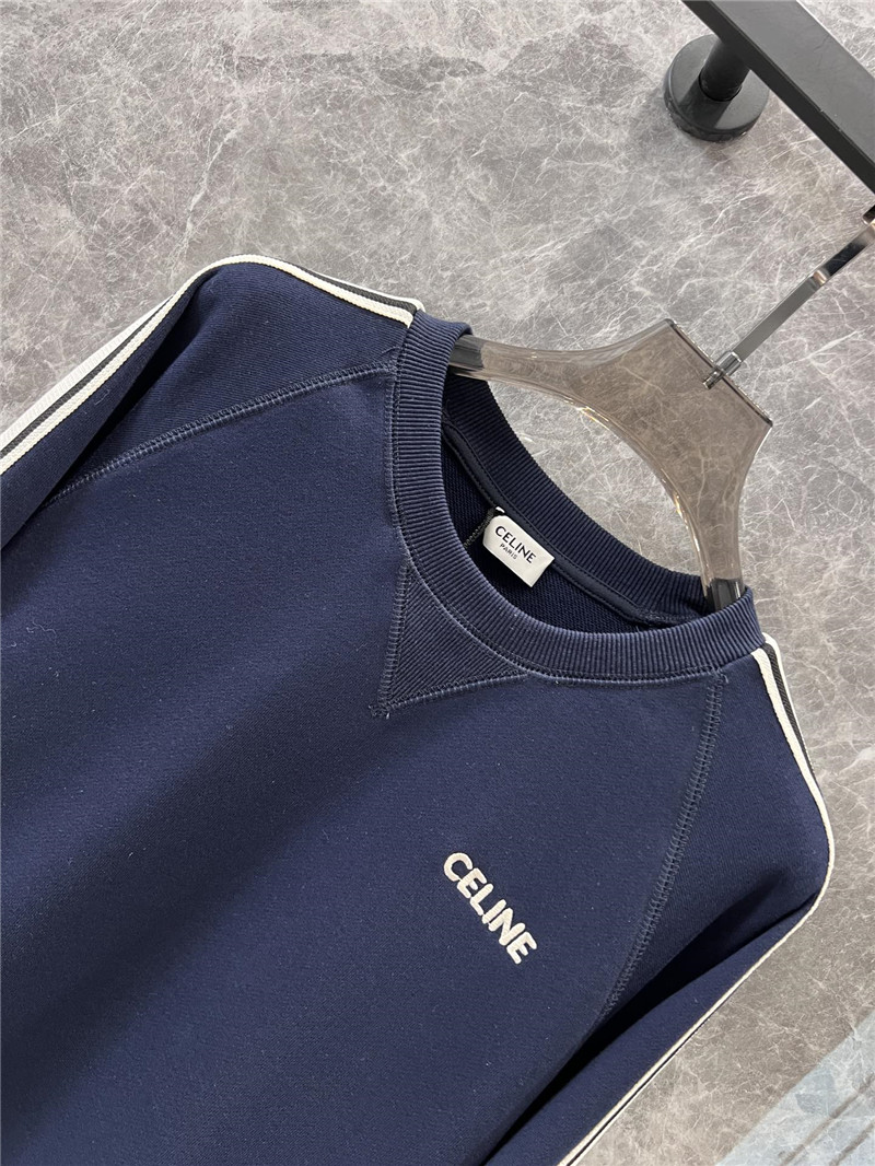 Ce1i*e contrast raglan knit sweater navy/white