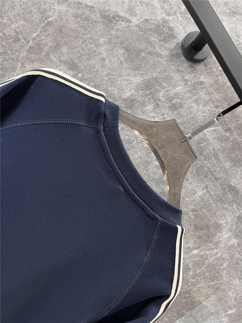 Ce1i*e contrast raglan knit sweater navy/white