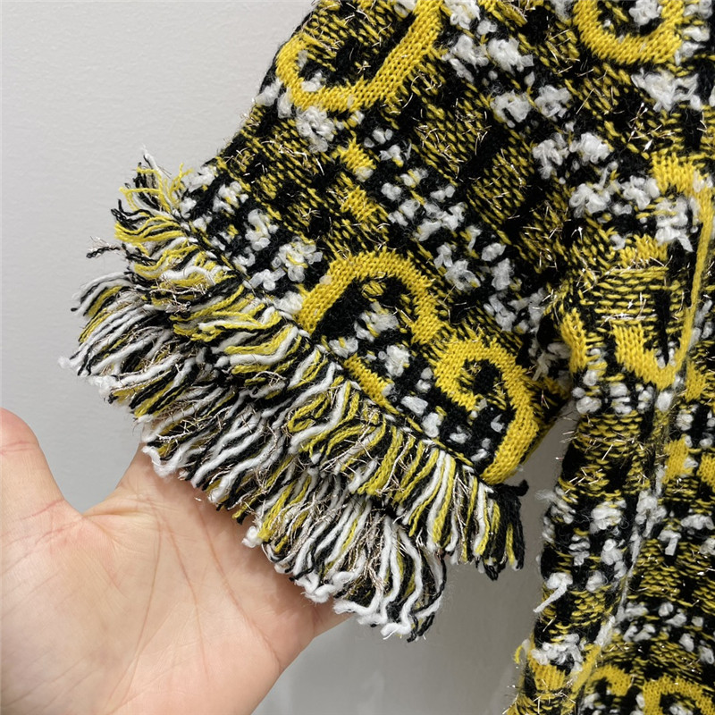 Gvc*1 mohair gg short-sleeve top in multicolor