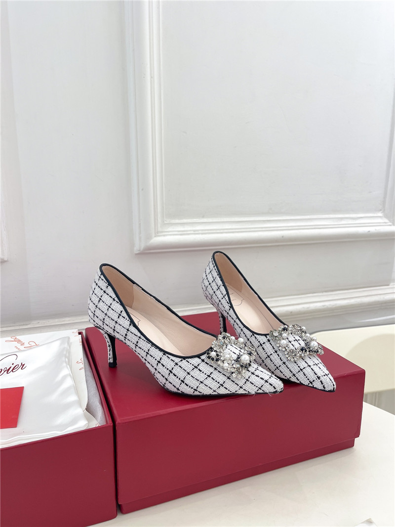 Roger Vivier Efflorescence Pumps 35mm in Multicolour Tweed