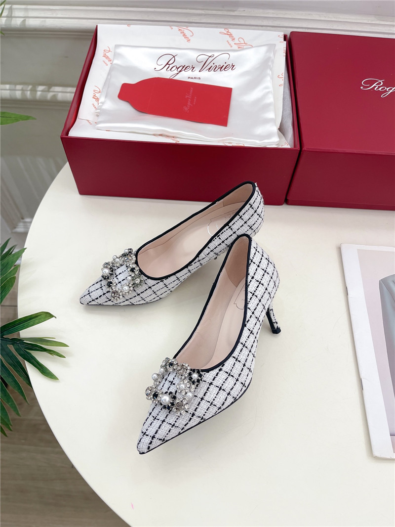 Roger Vivier Efflorescence Pumps 35mm in Multicolour Tweed