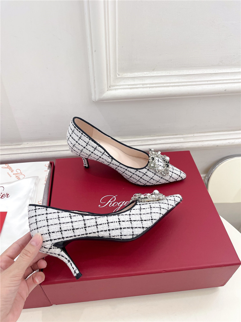 Roger Vivier Efflorescence Pumps 35mm in Multicolour Tweed