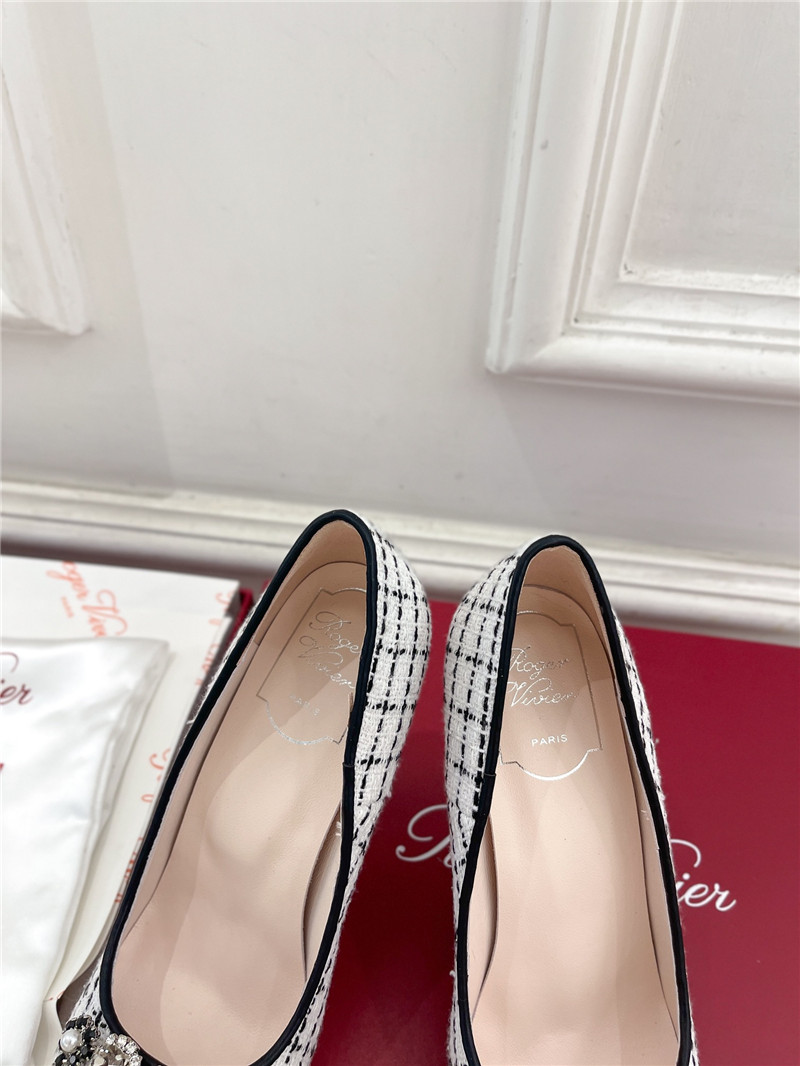 Roger Vivier Efflorescence Pumps 65mm in Multicolour Tweed