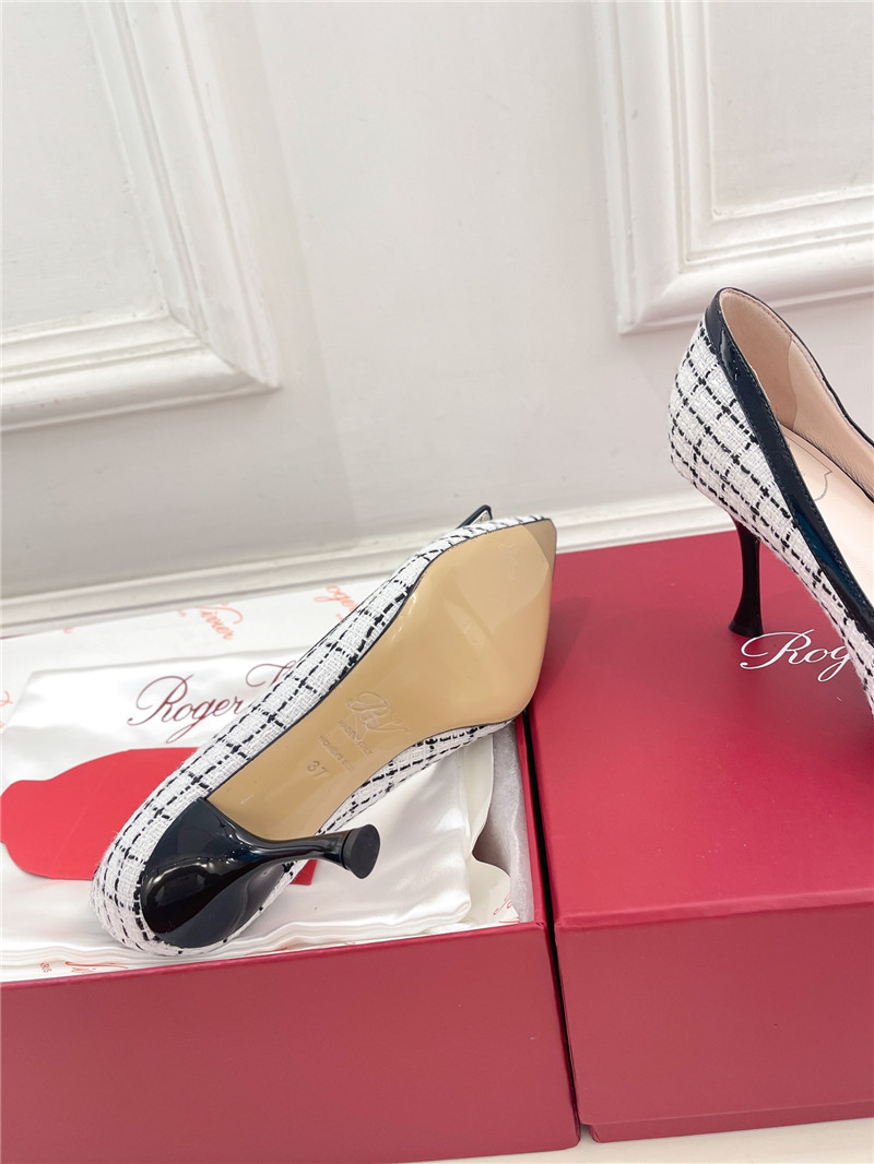 Roger Vivier Viv’ in The City Pumps 65mm Multicolour Tweed