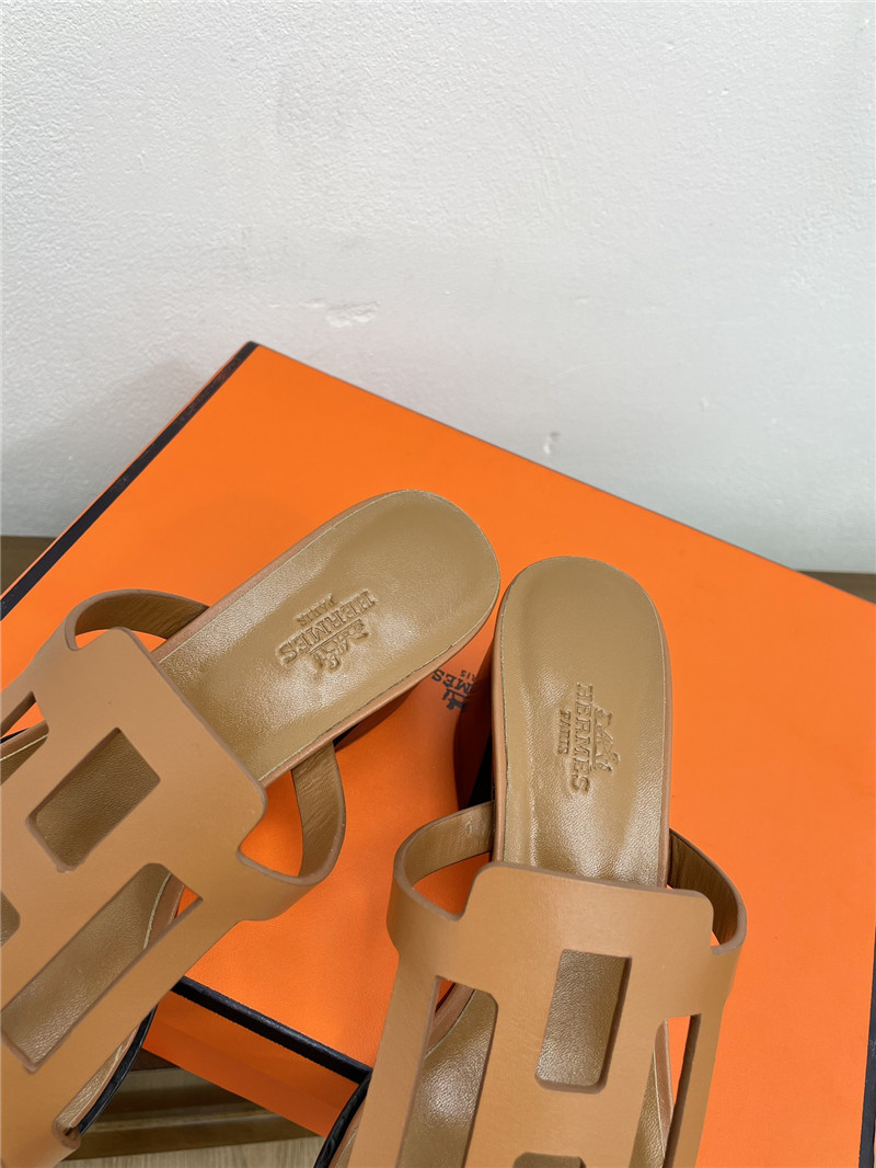 H**me5 izzy 60 sandals in brown calfskin