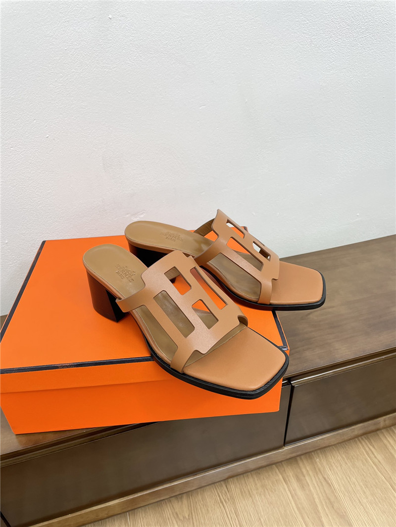 H**me5 izzy 60 sandals in brown calfskin