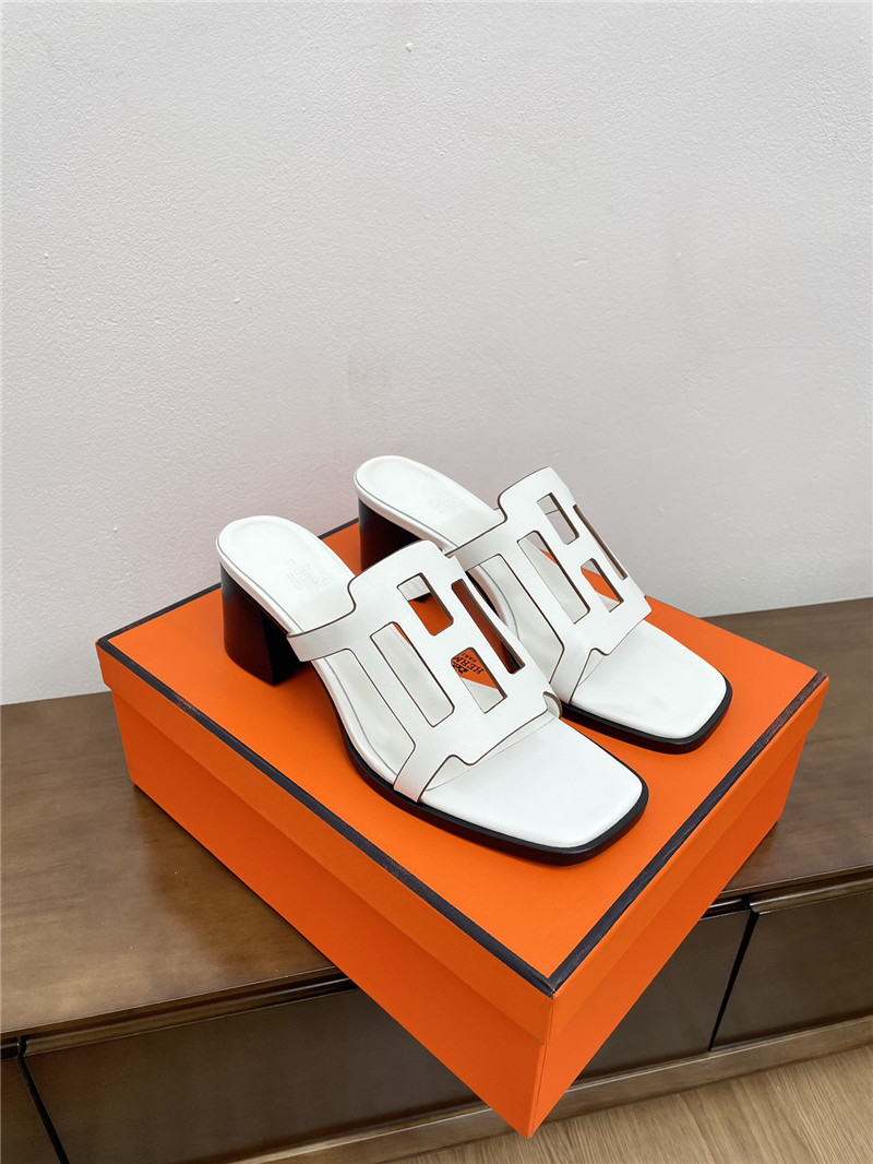 H**me5 izzy 60 blanc sandals blanc calfskin