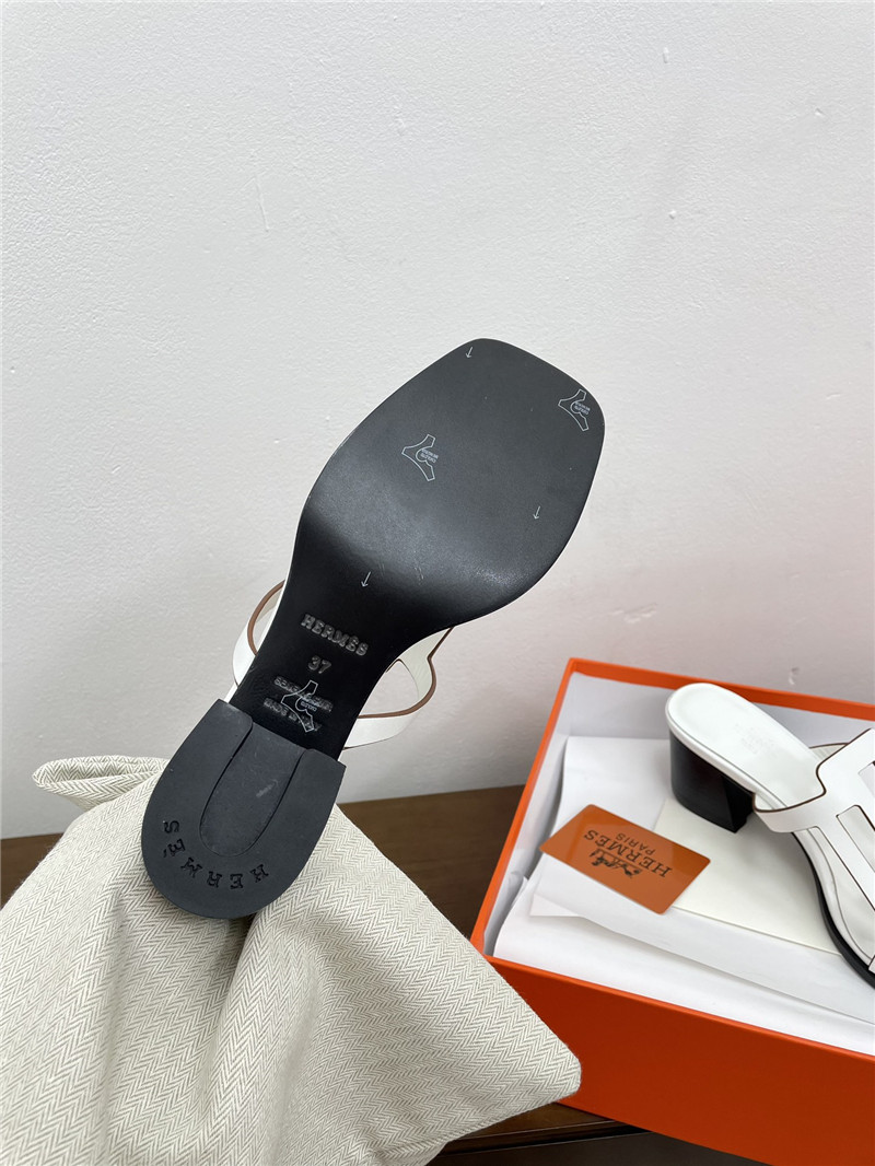 H**me5 izzy 60 blanc sandals blanc calfskin