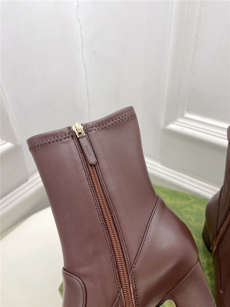 Gvc*1 women’s horsebit ankle boot in brown