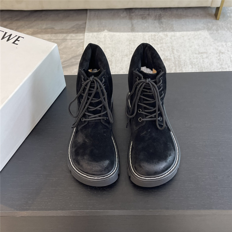 L0ew* sierra combat ankle boot in suede